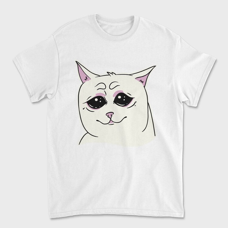 Tricou Barbati (Unisex), Cat Crying