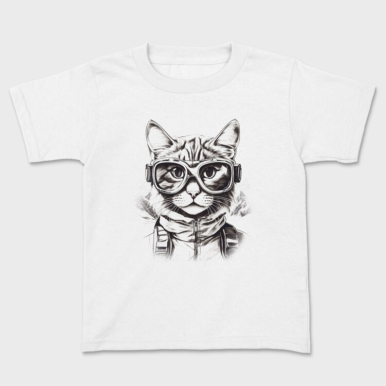 Cat Galsses Draw, Tricou Copii