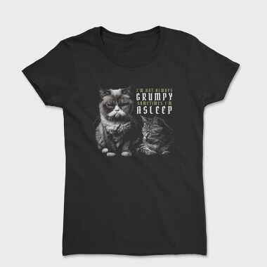 Cat Grumpy Asleep, Tricou Femei