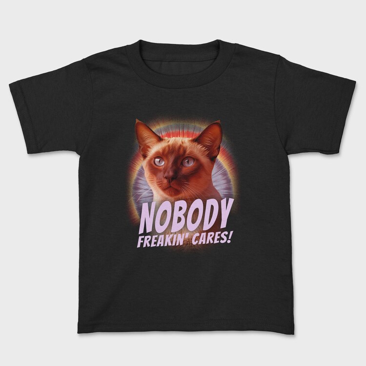 Cat Nobody Freakin Cares, Tricou Copii