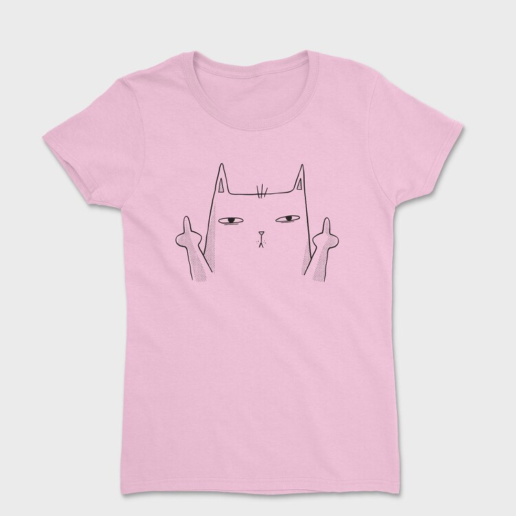 Middle Finger Cat, Tricou Femei