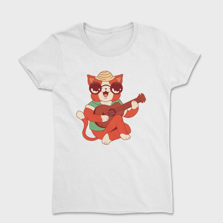 Tricou Femei, Cat Ukelele