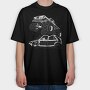 Monster Truck And Car, Tricou Oversize Barbati (Unisex)