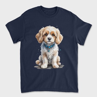 Cavachon Dog Watercolor, Tricou Barbati (Unisex)