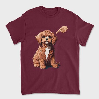 Cavapoo Finger, Tricou Barbati (Unisex)