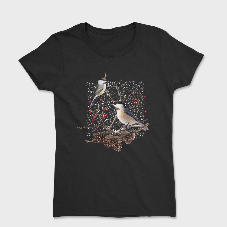 Tricou Femei, Chickadee Bird