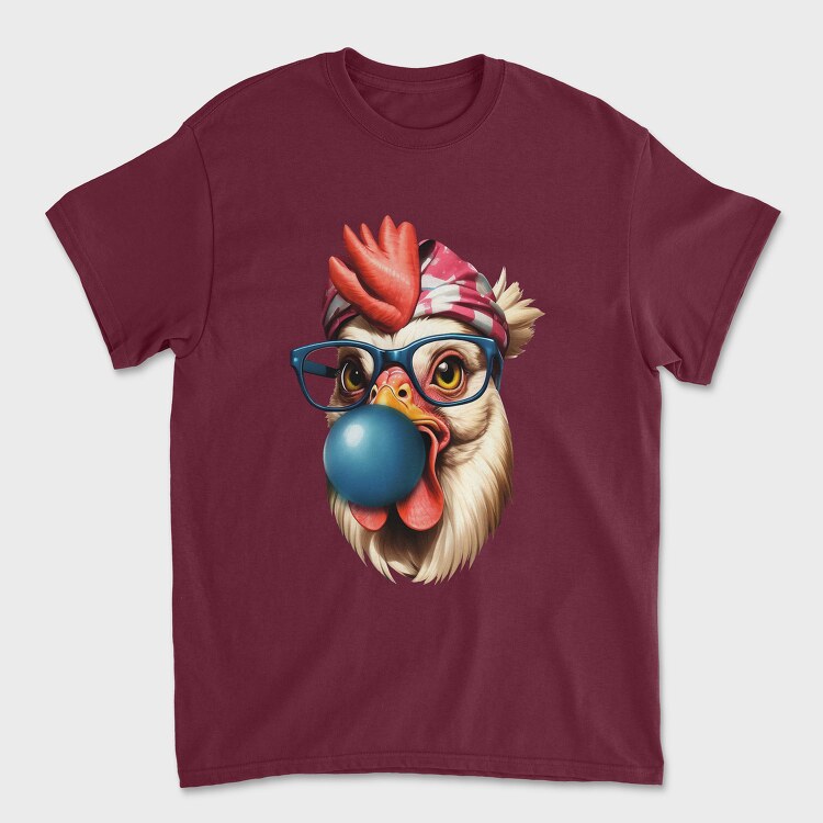 Tricou Barbati (Unisex), Chicken Bubblegum