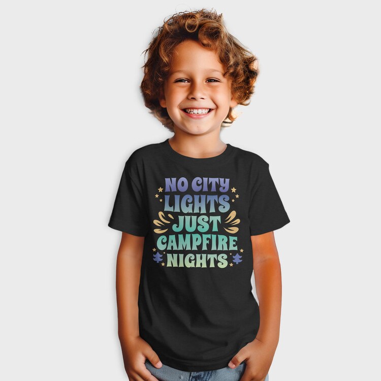 Campfire Nights Request No City Lights Just, Tricou Copii