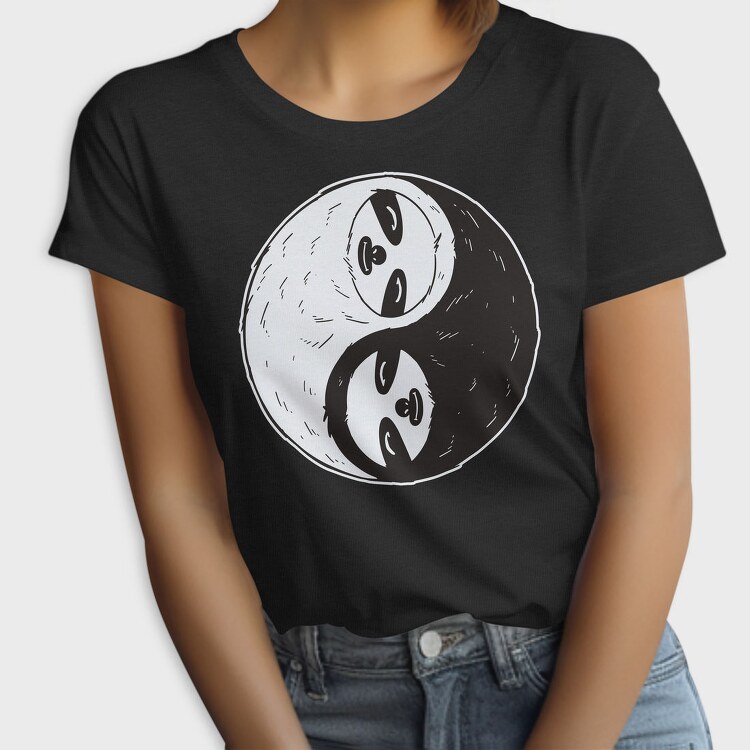 Yin And Yang Sloth, Tricou Femei