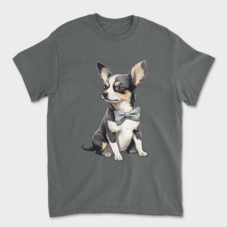 Tricou Barbati (Unisex), Chihuahua Bow