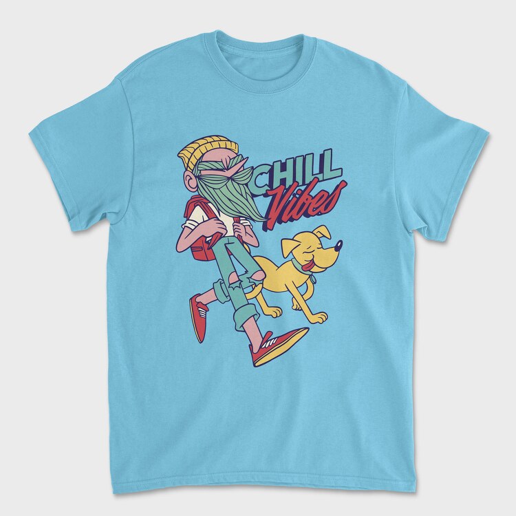 Tricou Barbati (Unisex), Chill Vibes Hipster