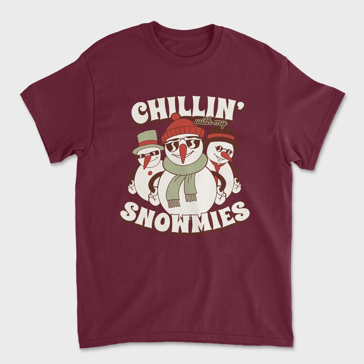 Tricou Barbati (Unisex), Chillin Snowmies