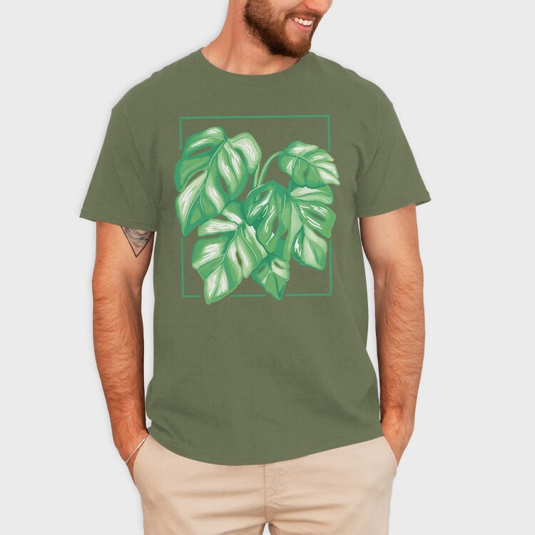 Monstera Variegata Plant, Tricou Barbati (Unisex)