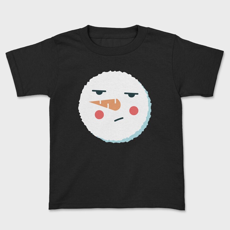 Tricou Copii, Christmas Snowman Faces 9