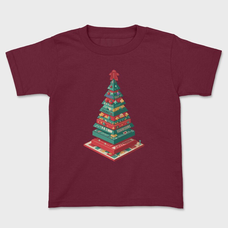 Tricou Copii, Christmas Tree Boardgames Meeple