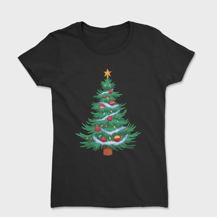 Tricou Femei, Christmas Tree Classic