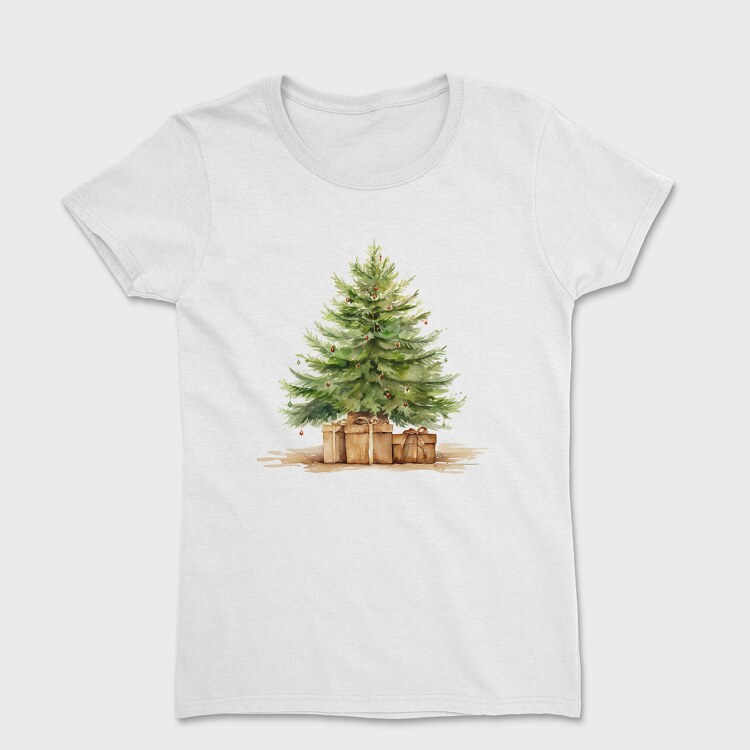 Tricou Femei, Christmas Tree Old