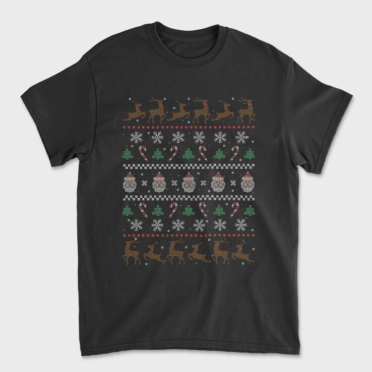 Tricou Barbati (Unisex), Christmas Ugly Sweater