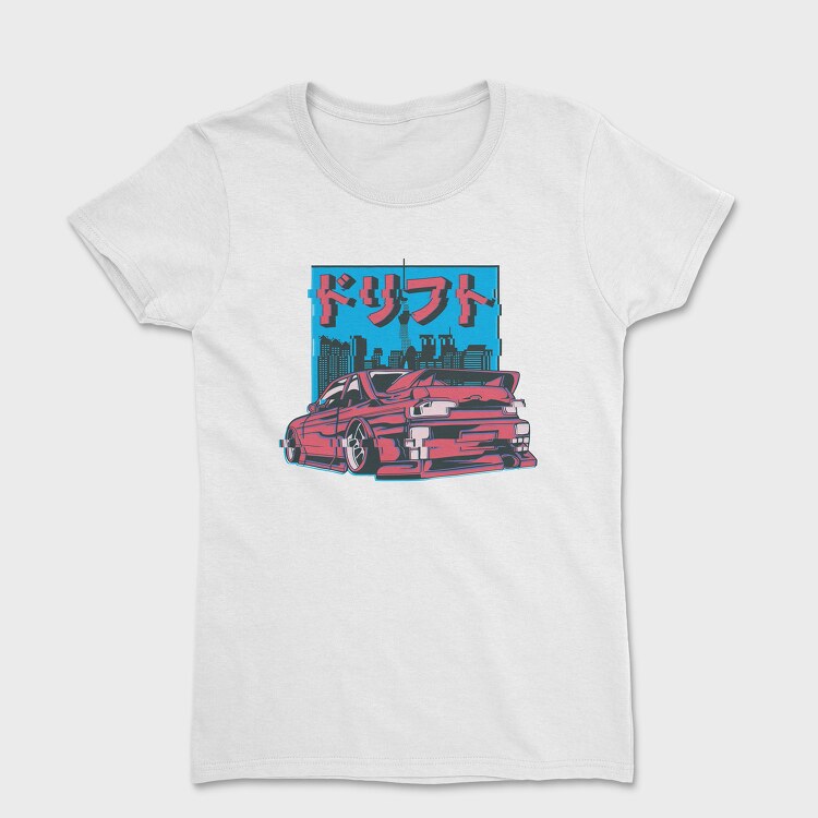 Tricou Femei, City Glitch Car