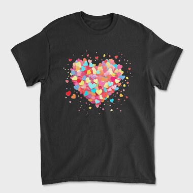 Confetti Heart, Tricou Barbati (Unisex)