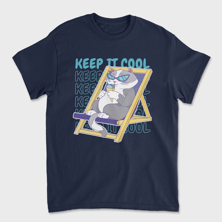 Tricou Barbati (Unisex), Cool Cat Ice Cream