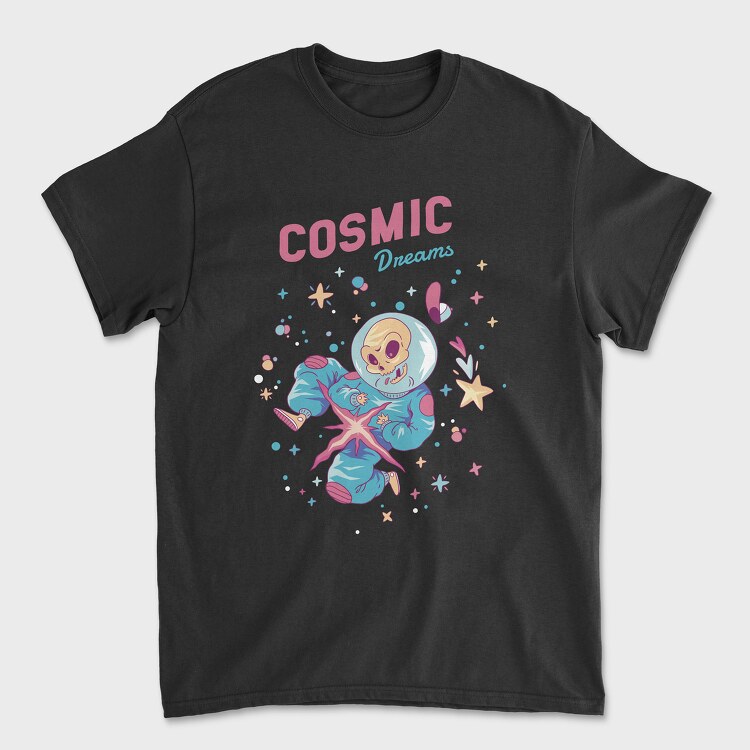 Cosmic Dreams Skeleton, Tricou Barbati (Unisex)