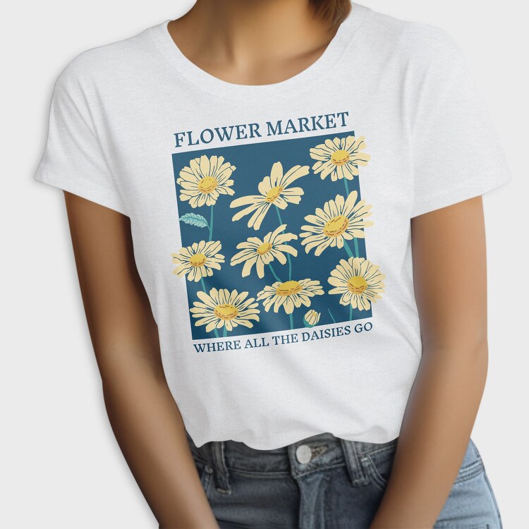 Flower Market Daisies, Tricou Femei