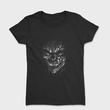 Creepy Monochrome Skeleton, Tricou Femei