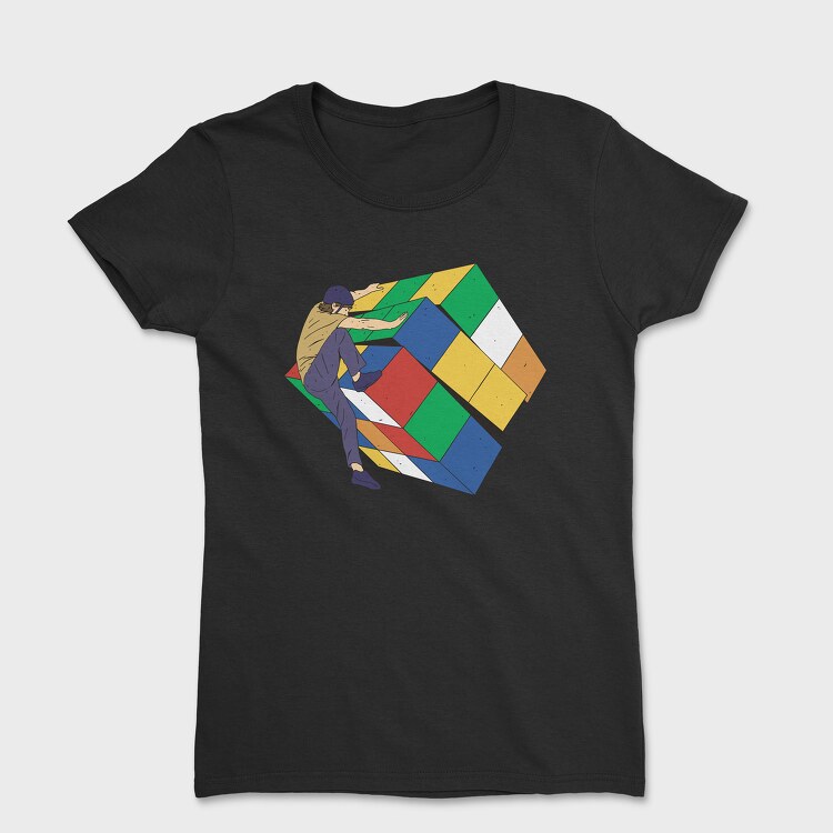 Tricou Femei, Cube Climber