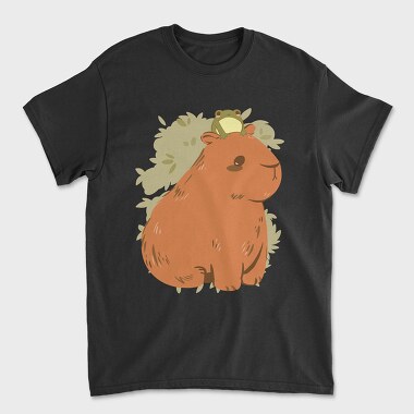 Cute Capybara Frog, Tricou Barbati (Unisex)