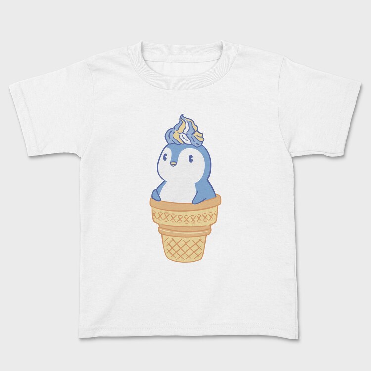 Cute Penguin Ice Cream, Tricou Copii