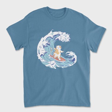 Tricou Barbati (Unisex), Cute Surfer Cat