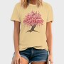 Sakura Tree Watercolor, Tricou Barbati (Unisex)