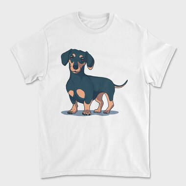 Dachshund, Tricou Barbati (Unisex)