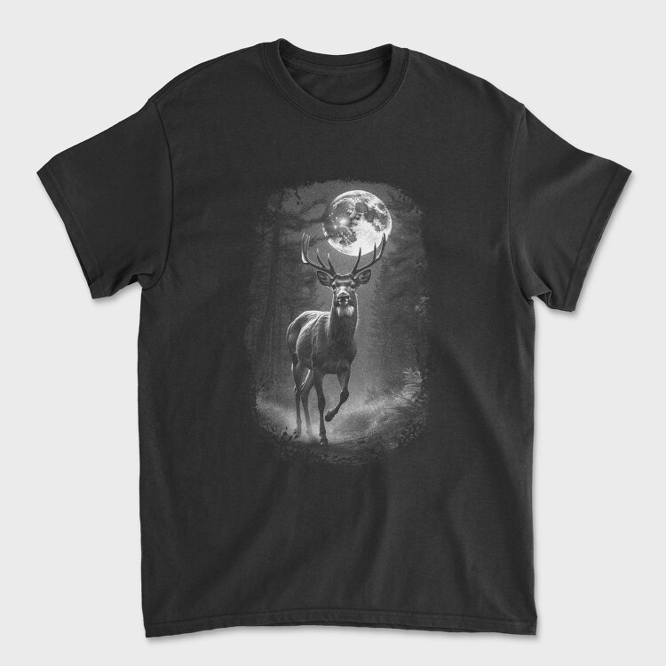 Deer Monochrome, Tricou Barbati (Unisex)