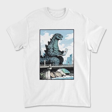 Dinosaur Working, Tricou Barbati (Unisex)