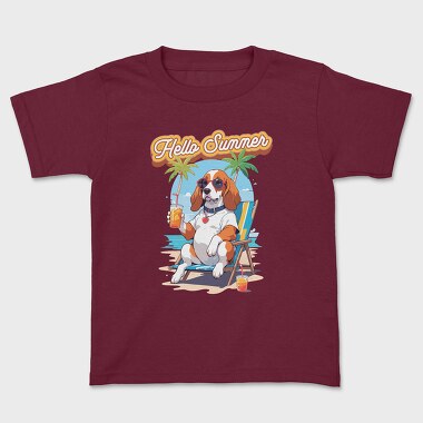 Dog Beach Hello Summer, Tricou Copii