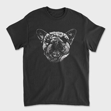 Dog Blindfold Portrait, Tricou Barbati (Unisex)