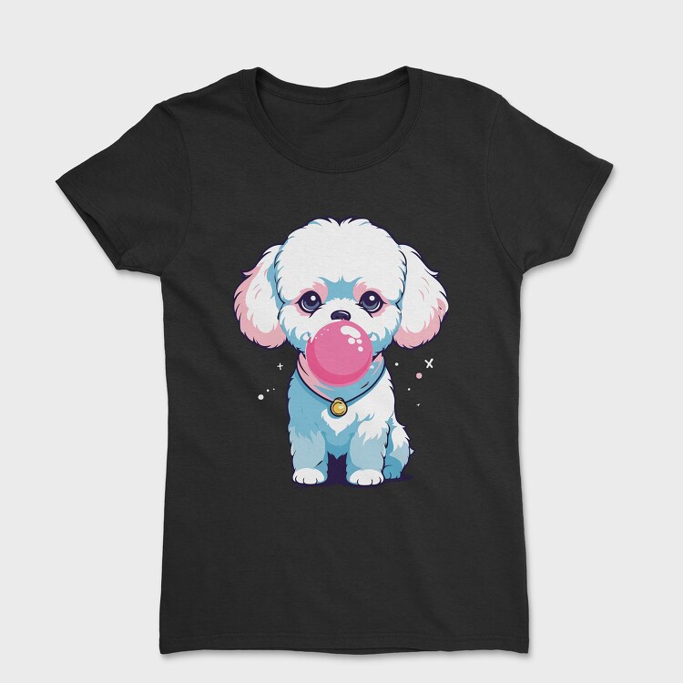 Tricou Femei, Dog Bubblegum