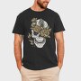 Flower Skull, Tricou Barbati (Unisex)