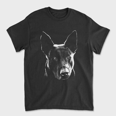 Dog Hollandse Herdershond Monochrome, Tricou Barbati (Unisex)