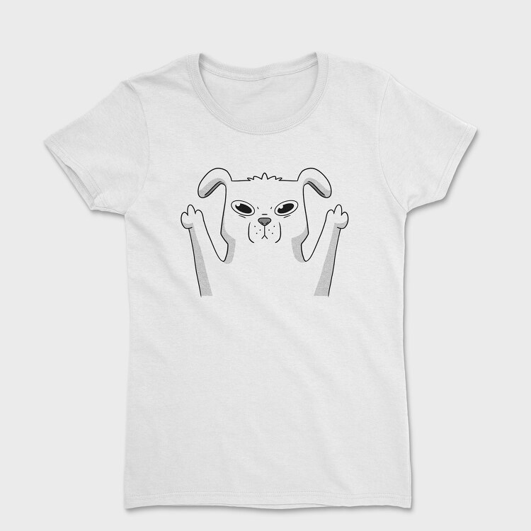 Dog Middle Finger 2, Tricou Femei