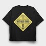 Mood Swing Warning Ironic Signs Next Mood Swing, Tricou Oversize Barbati (Unisex)
