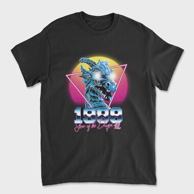 Dragon Retro Wave, Tricou Barbati (Unisex)