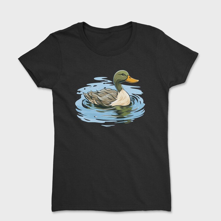 Tricou Femei, Duck on Water