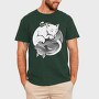 Yin Yang Cats Monochrome, Tricou Barbati (Unisex)