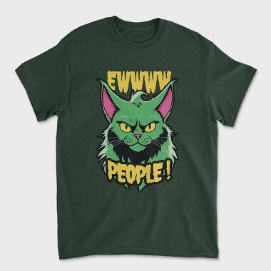 Tricou Barbati (Unisex), Ew People Green Cat