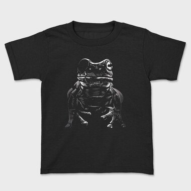 Tricou Copii, Eyepatch Frog Portrait