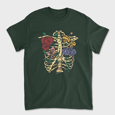 Flowers and Mushrooms, Tricou Barbati (Unisex)