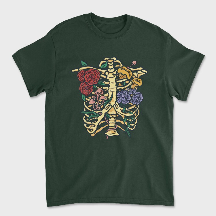 Flowers and Mushrooms, Tricou Barbati (Unisex)